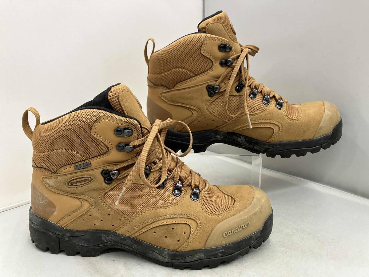  Caravan キャラバン トレッキングブーツ GORE TEX サイズ28 0㎝ オーカー 外側使用感有り 登山靴 トレッキングシューズ アウトドアシューズ
