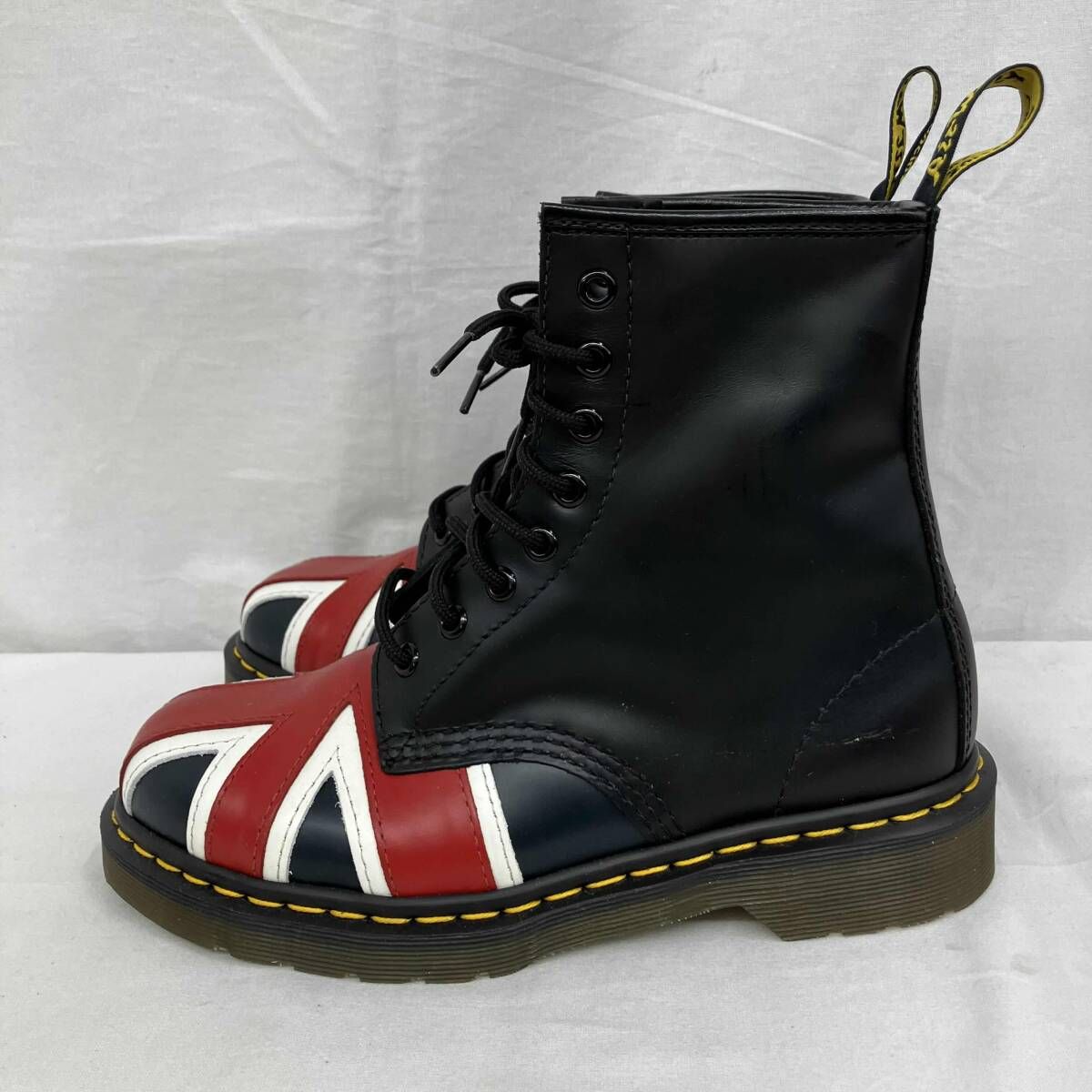 Dr Martensドクターマーチン 8ホール ユニオンジャック UK 5 24 ０cm ブラック 10950