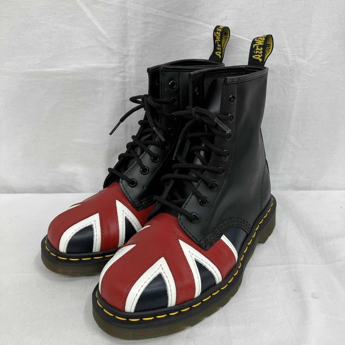 Dr Martensドクターマーチン 8ホール ユニオンジャック UK 5 24 ０cm ブラック 10950