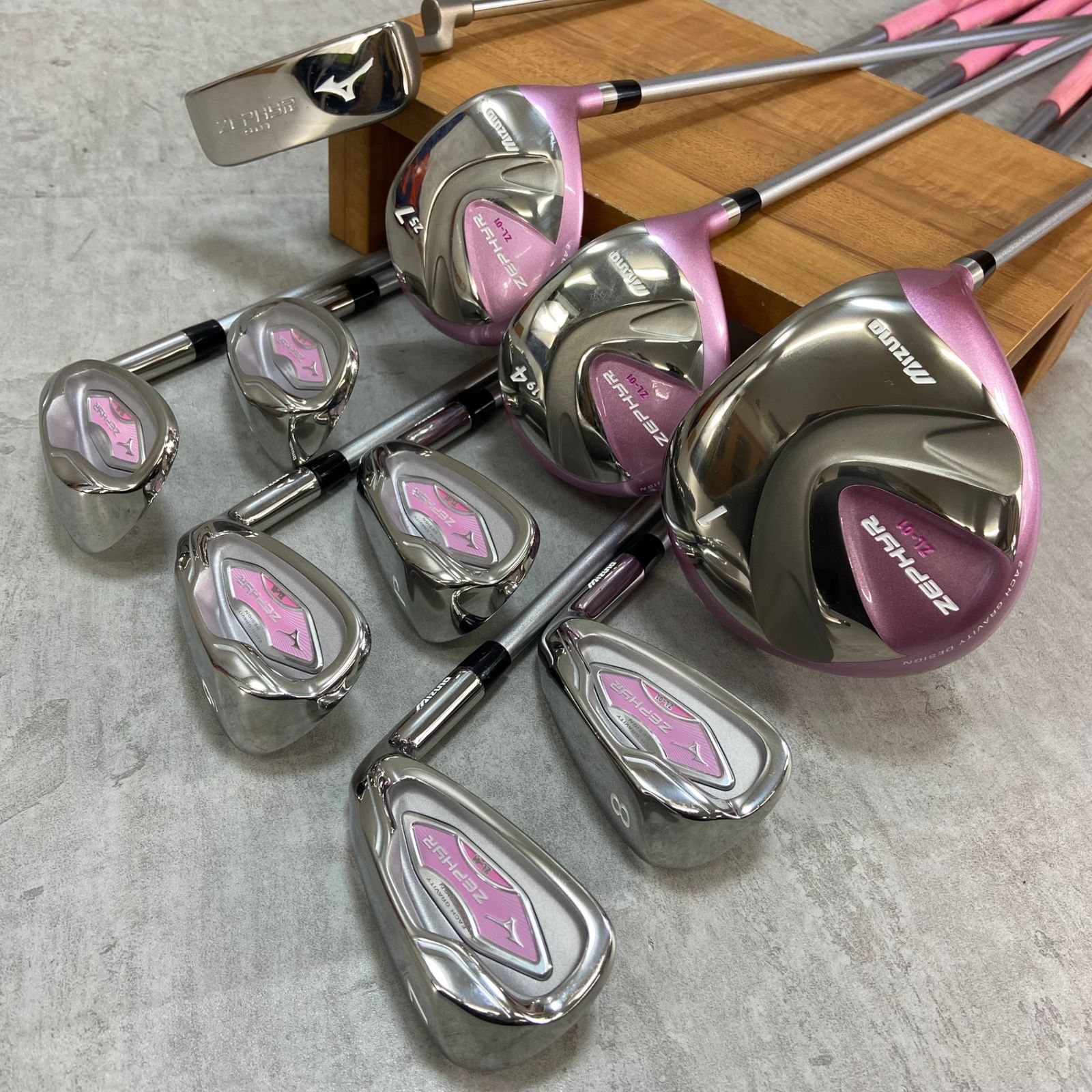 ミズノ ゼファー ZL-01 レディースゴルフ クラブセット 10本 L 右利き