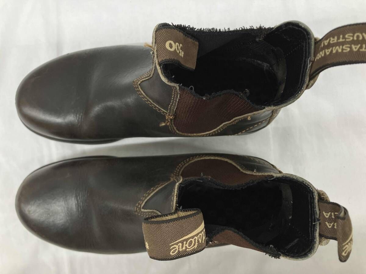 Blundstone ブランドストーン サイドゴアブーツ ショートブーツ レザー ブラウン サイズ5 約24.5cm