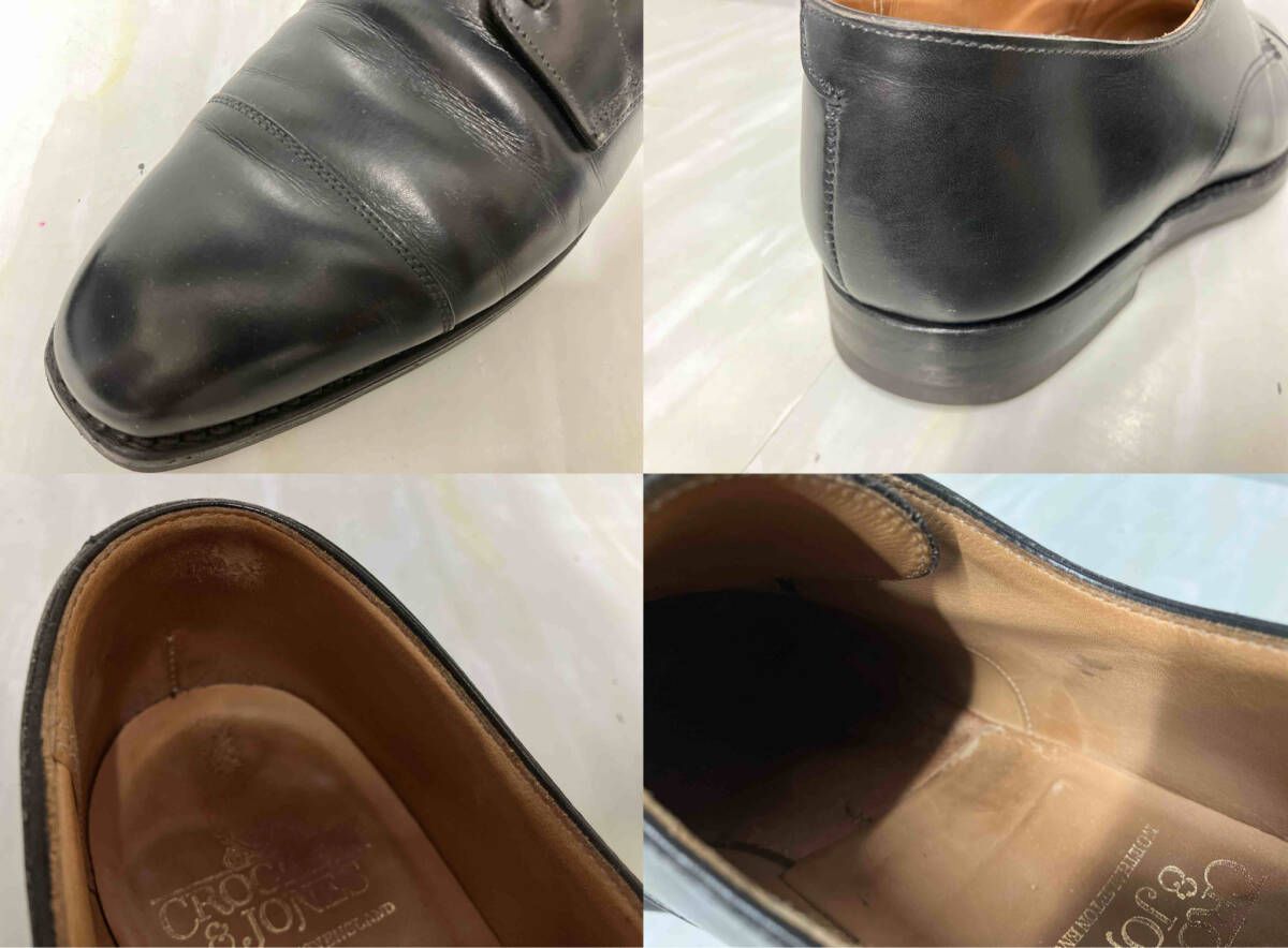  JONES クロケット ジョーンズ ドレスシューズ ビジネスシューズ ストレートチップ 外羽根 ブラック UK 7 ドレス ビジネスシューズ ブーツ 革靴