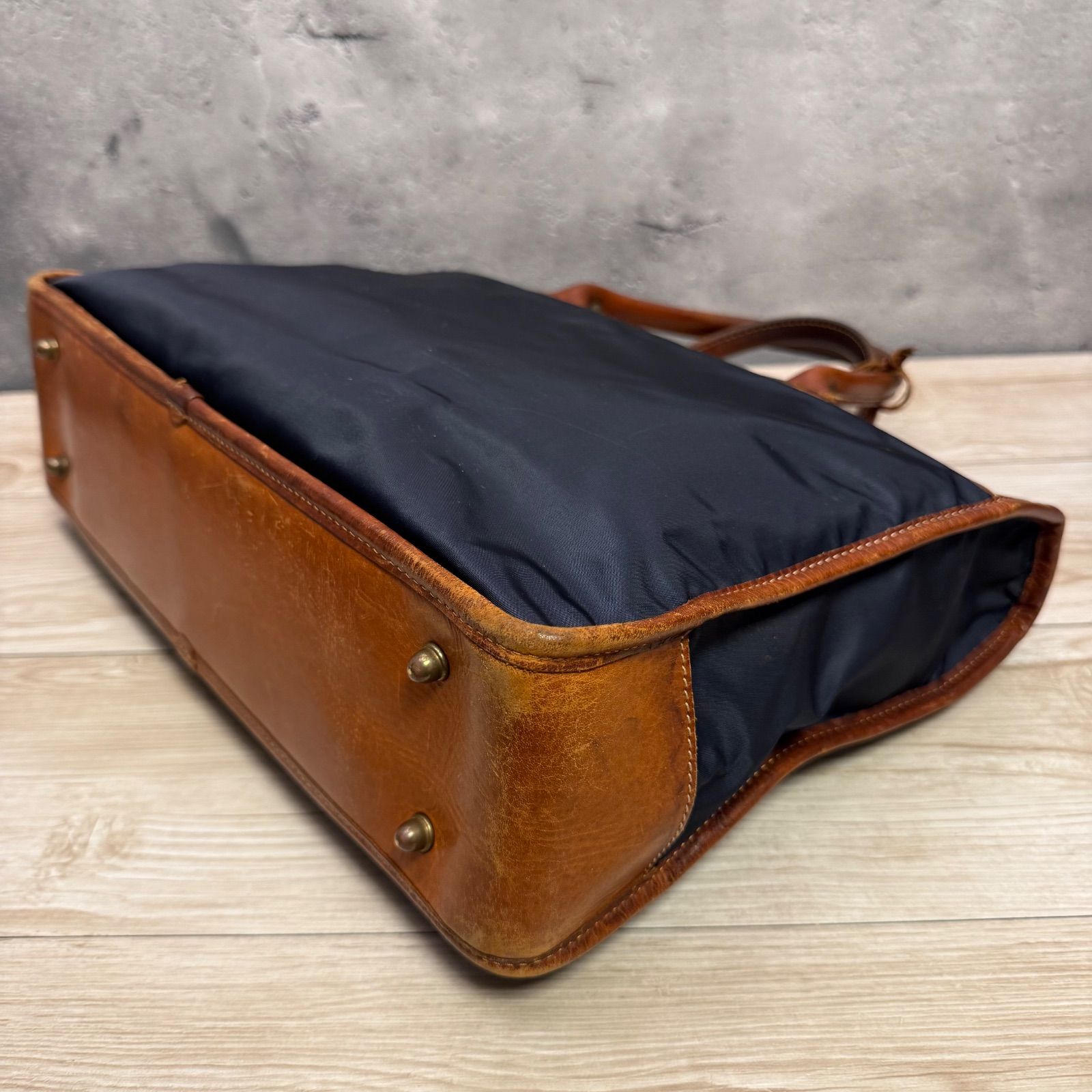 Felisi フェリージ 1731 ビジネスバッグ レザー×ナイロン ネイビー