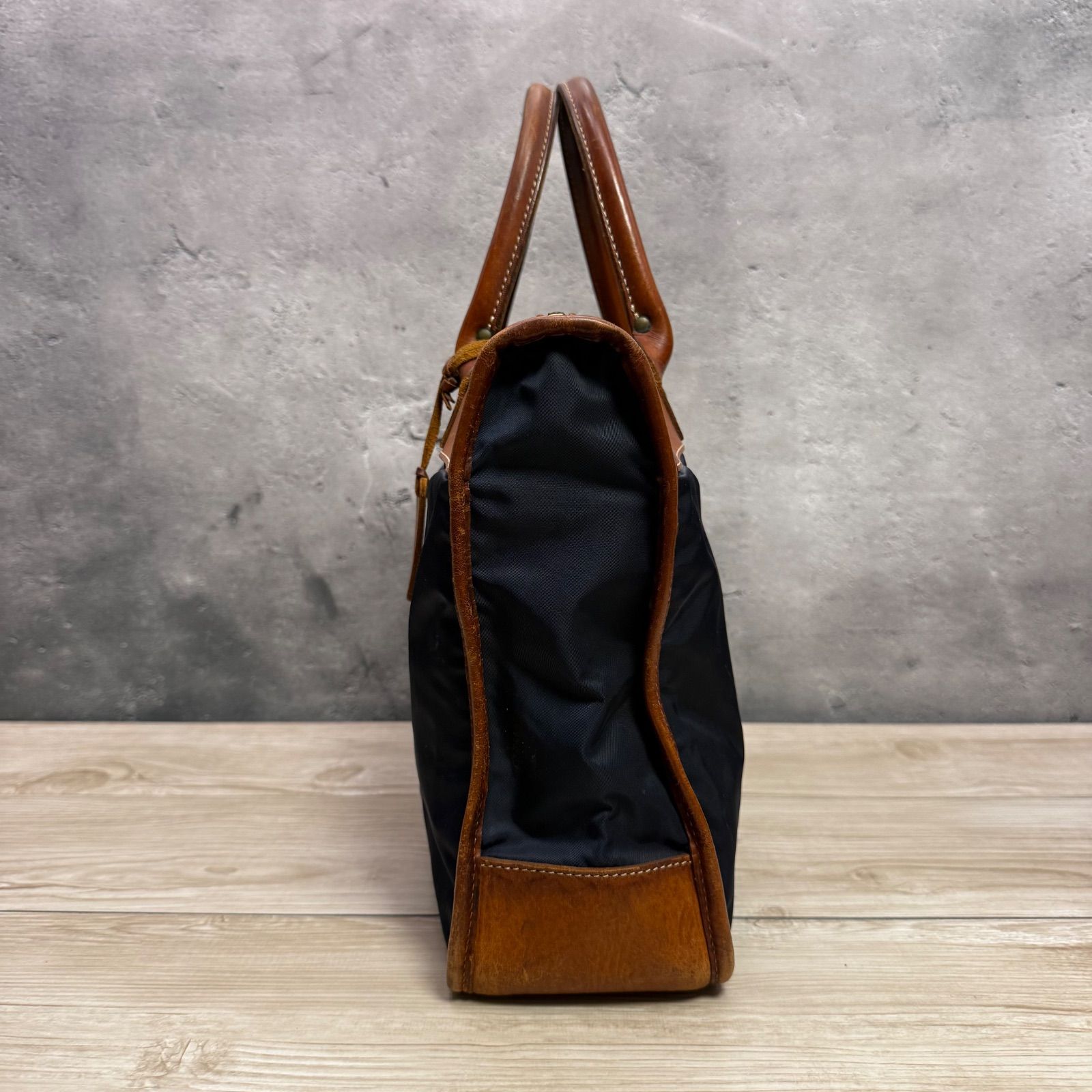 Felisi フェリージ 1731 ビジネスバッグ レザー×ナイロン ネイビー