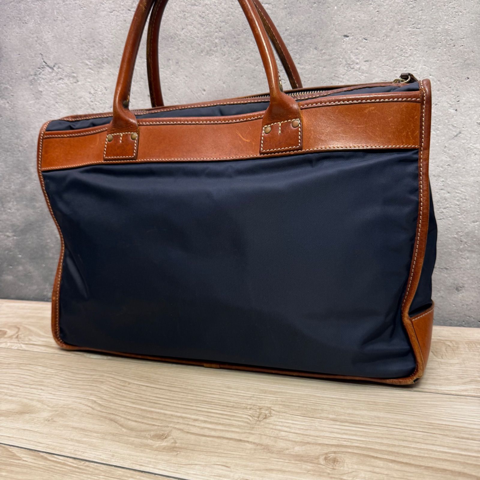 Felisi フェリージ 1731 ビジネスバッグ レザー×ナイロン ネイビー