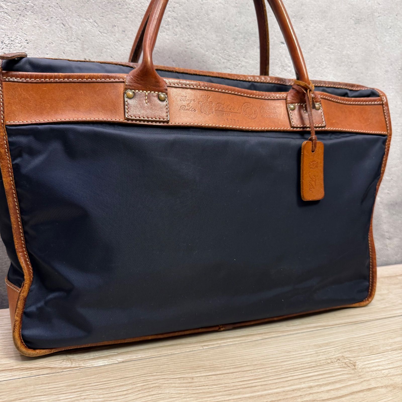 Felisi フェリージ 1731 ビジネスバッグ レザー×ナイロン ネイビー