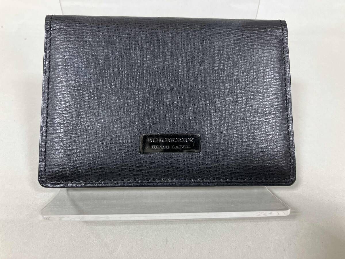 BURBERRY BLACK LABEL カードケース ブラック バーバリー