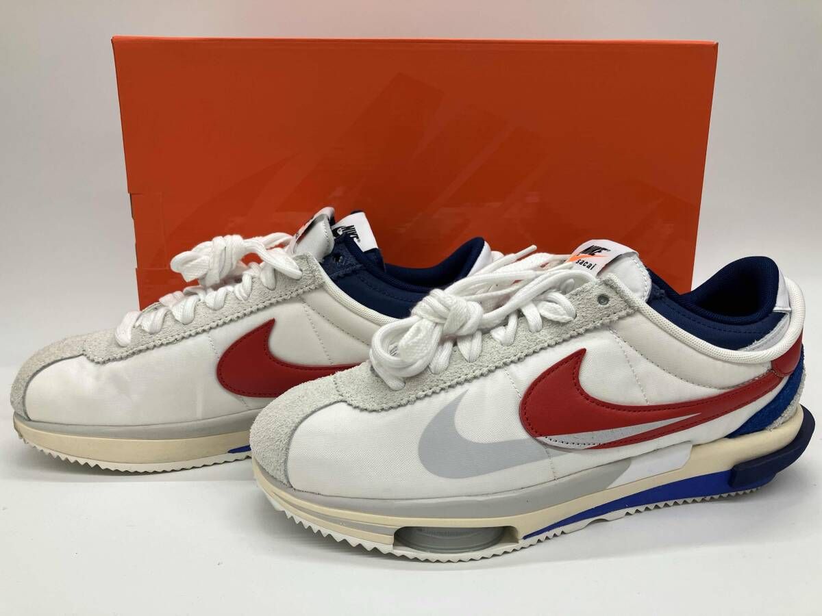 Sacai NIKE ZOOM CORTZ SP DQ0581 100 サカイ ナイキ ズ-ム コルテッツ SP US10 28cm UK9 EU44 ホワイト アンド ユニバ-シティレッド
