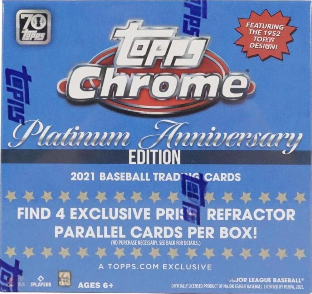 2021 Topps Chrome Platinum Anniversary Baseball Mega Box トップス クローム プラチナム メガボックス 並行輸入品