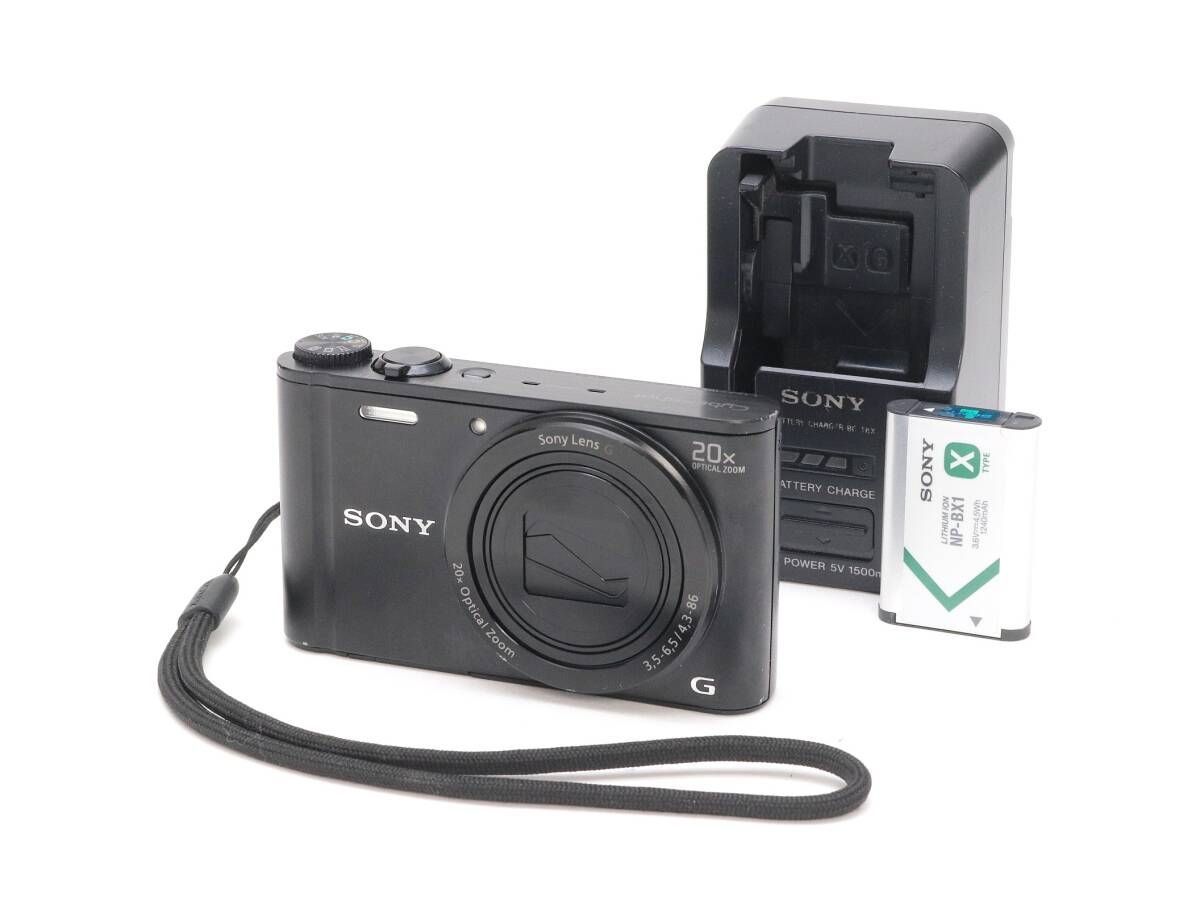 C 実用品 SONY ソニー Cyber-shot DSC-WX 300 ブラック 初期不良 対応 111-103