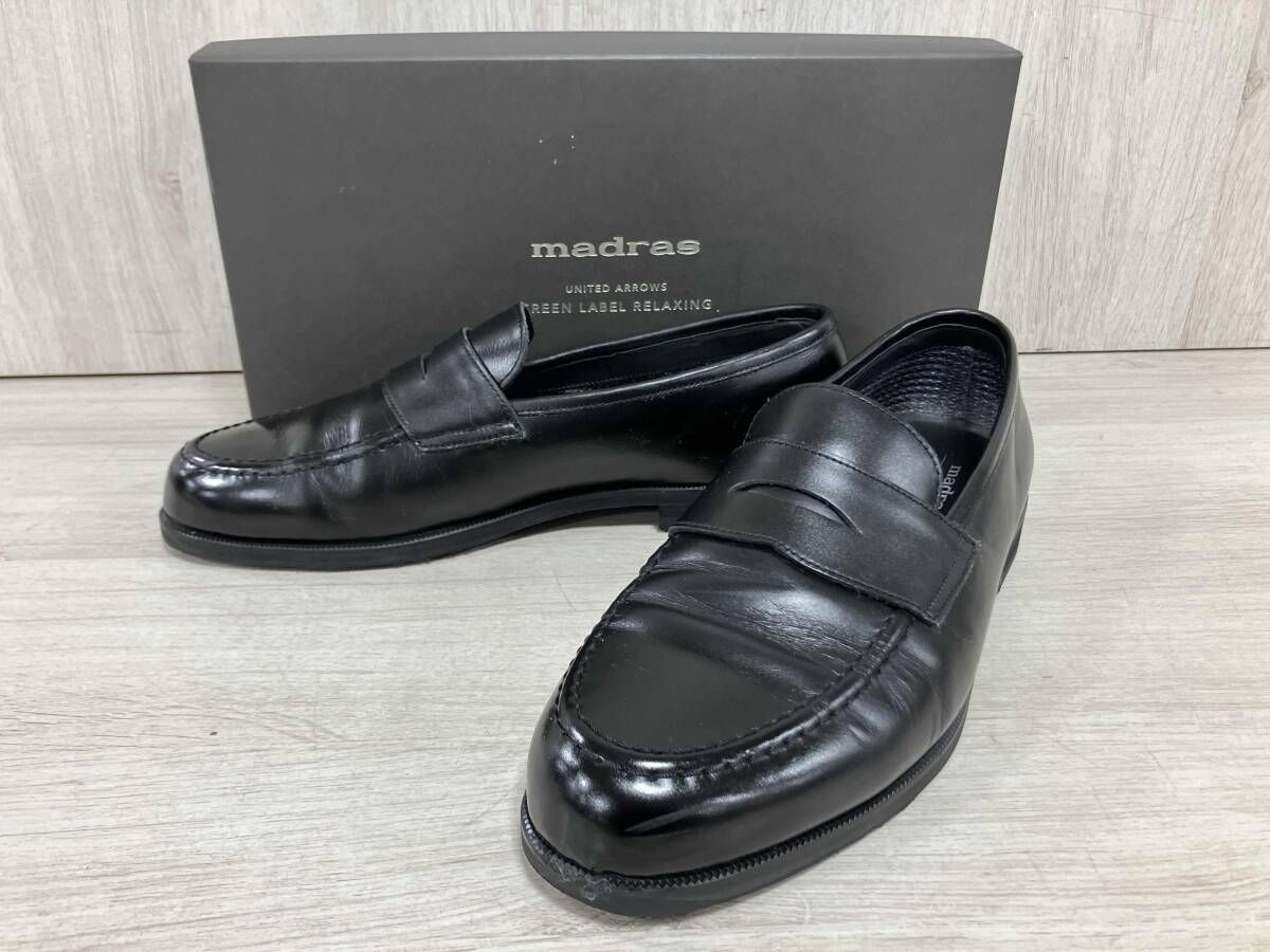 madras|マドラス|ローファー|GREEN LABEL 別注|ゴアテックスローファー|ブラック|26 cm|3131-599-0721-0960