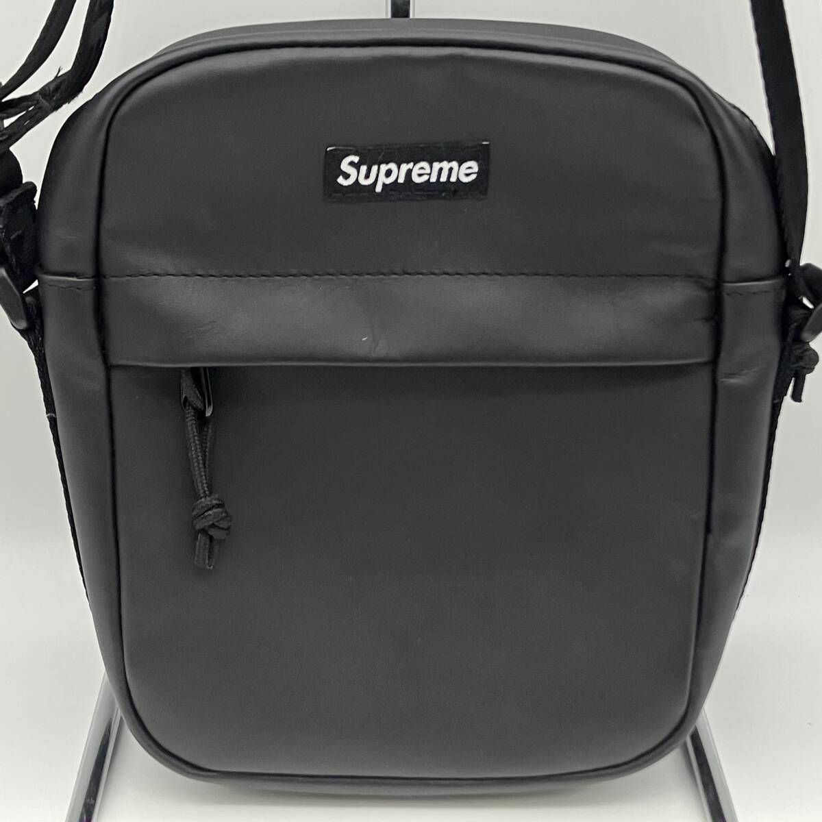 Supreme LEATHER SHOULDER BAG BLACK シュプリーム レザー ショルダーバッグ ブラック