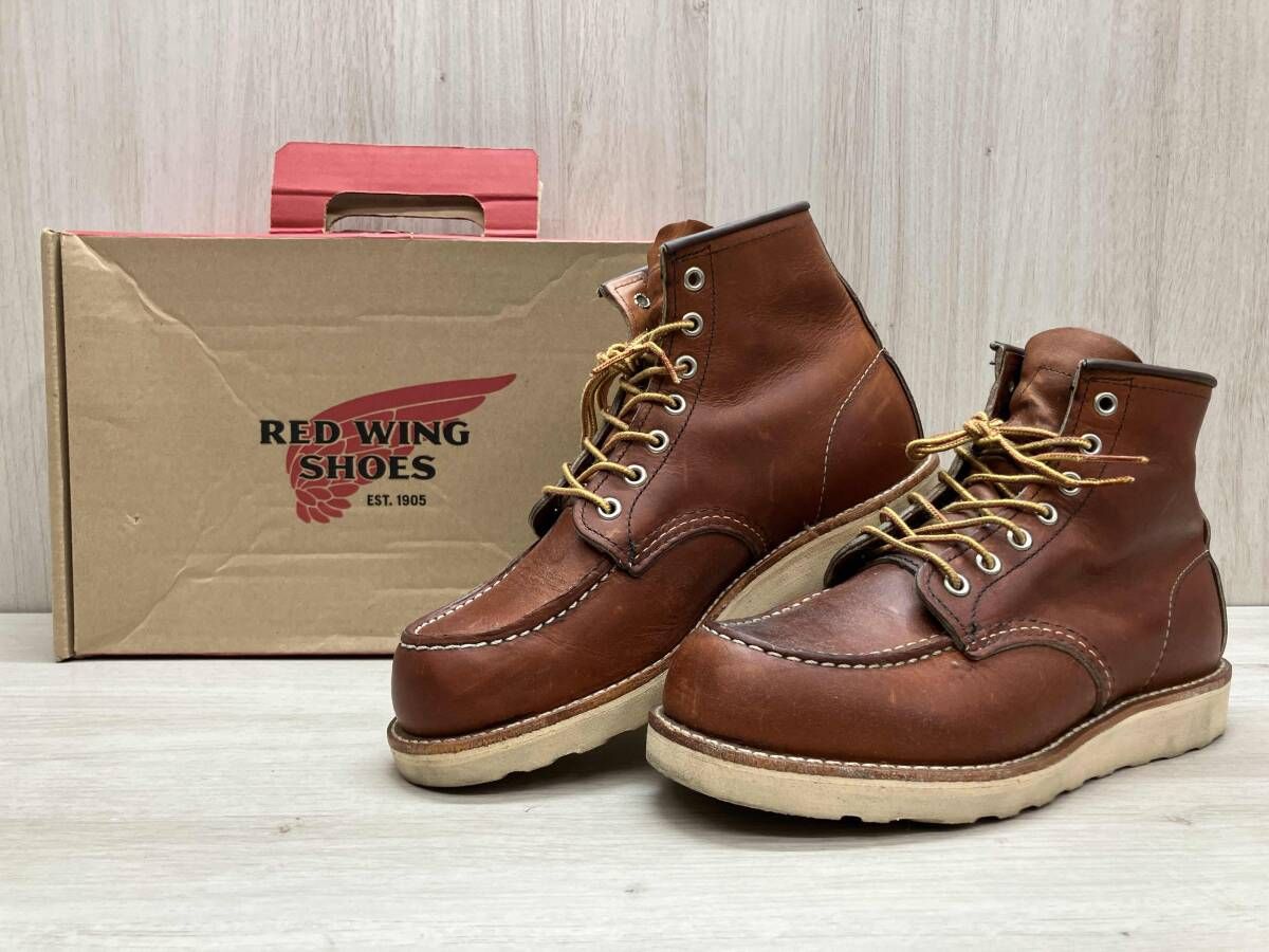 き RED WING 875 9959741 1021 6インチハイト モックトゥ ワークブーツ 25.0 cm