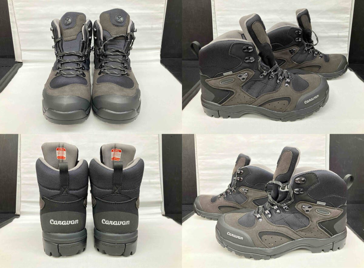 Caravan メンズ 26.5 cm EEE C 1_02 S ブラックシルバー GORETEX キャラバン アウトドア トレッキング
