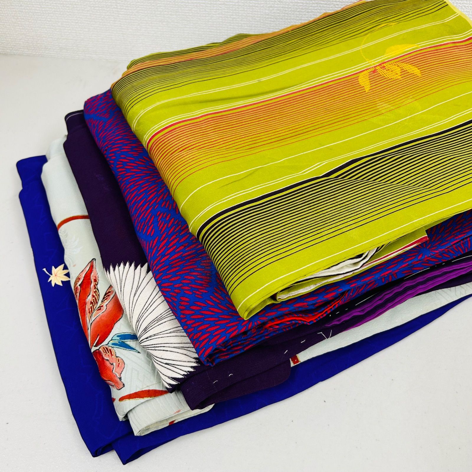 アンティーク 着物 正絹 5着 着物まとめ売り リメイク材料 m-566