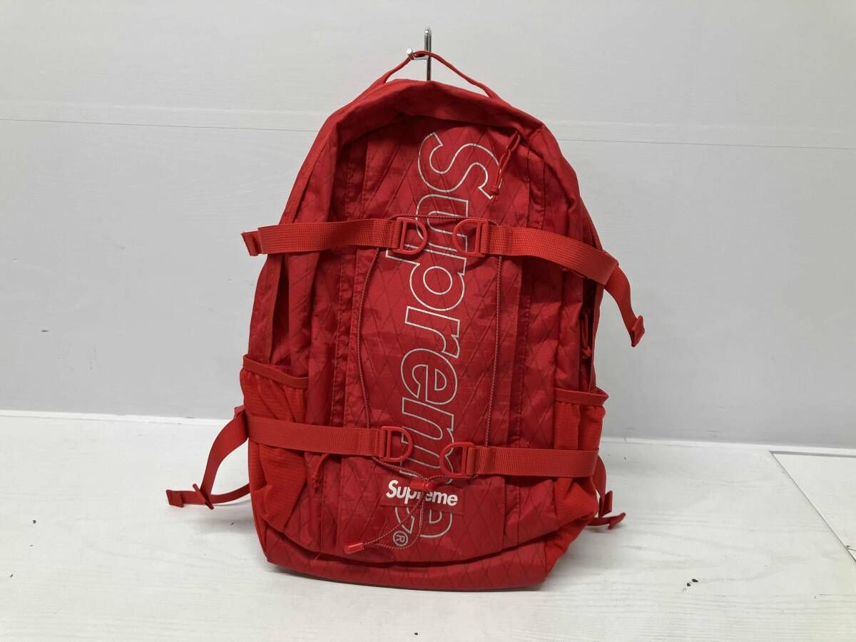 Supreme シュプリーム リュック 18AW backpack ボックスロゴ 赤 RED