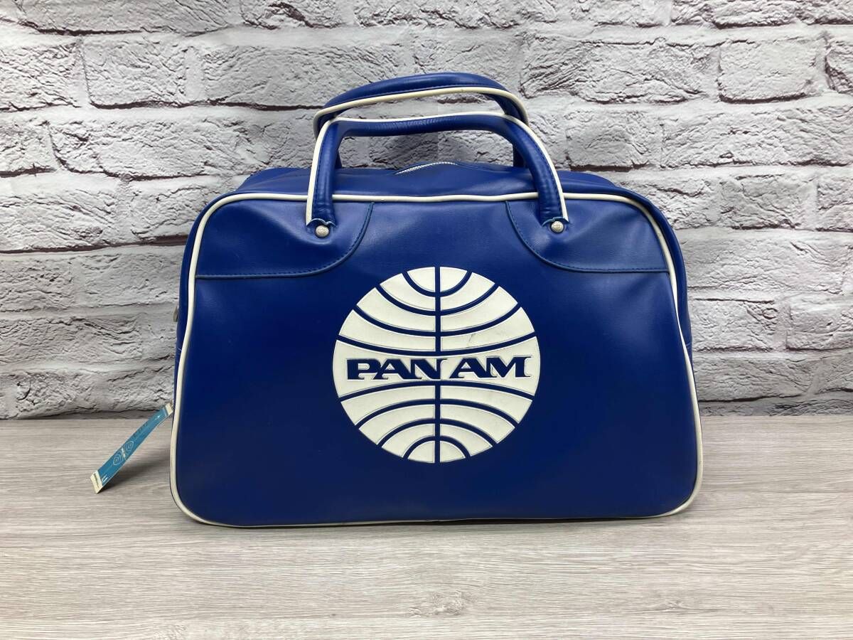 PANAM ボストンバッグ ブルー 3F 希少 【公式通販】