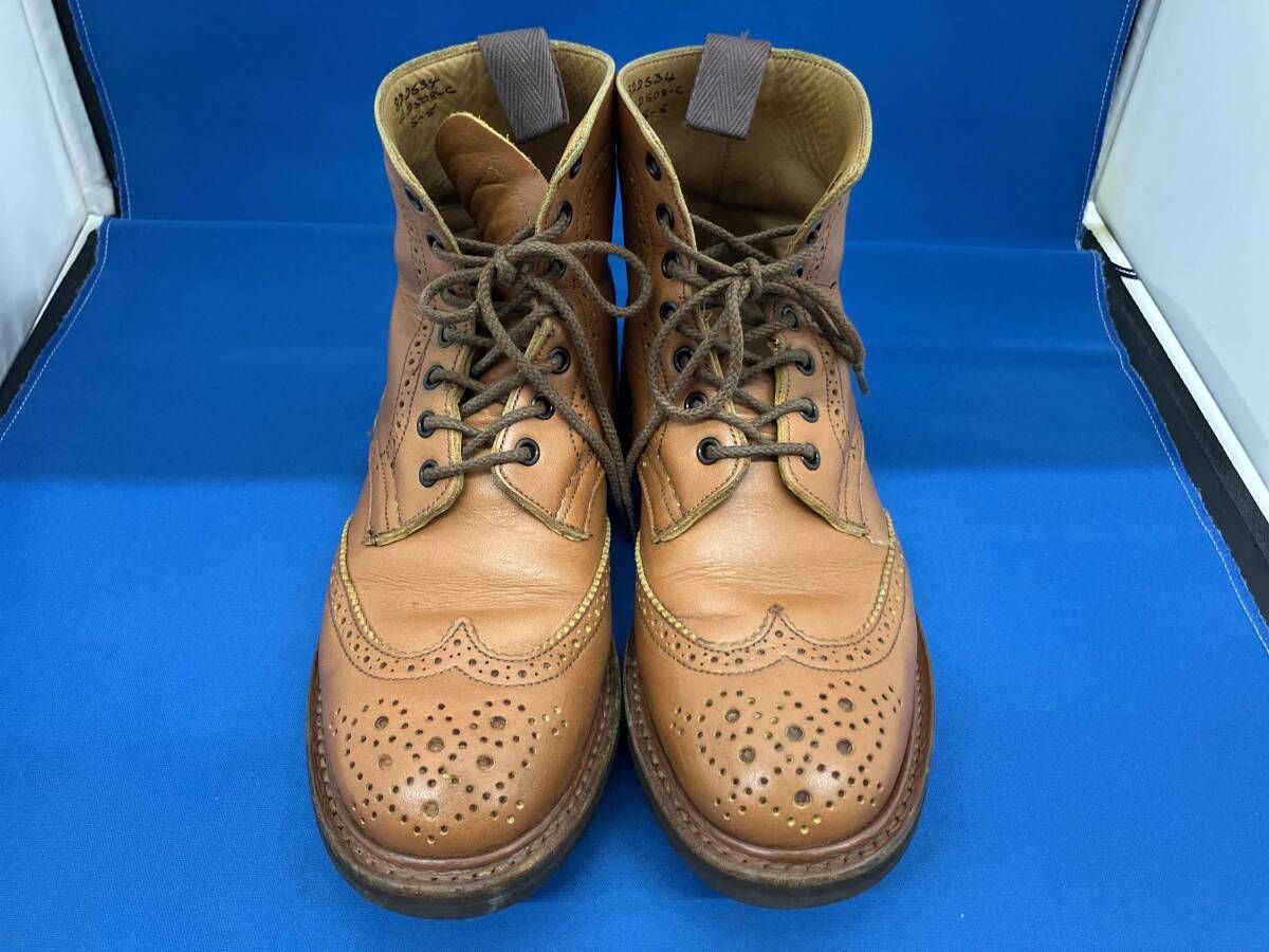 通年 TRICKER S トリッカーズ COUNTRY BOOTS ACORN ANTIQUE L 2508 カントリーブーツ レースアップ ウイングチップ 5 24 5相当