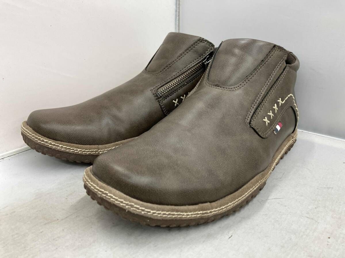 conqueror コン ブーツ FOGGY WATER TEX フォギー ウォーターテックス ファスナー シンセティックレザー チャコールグレー 26 5 cm