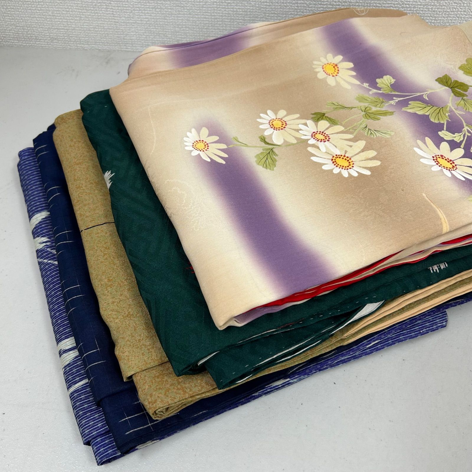 アンティーク 着物 正絹 5着 着物まとめ売り リメイク材料 m-567