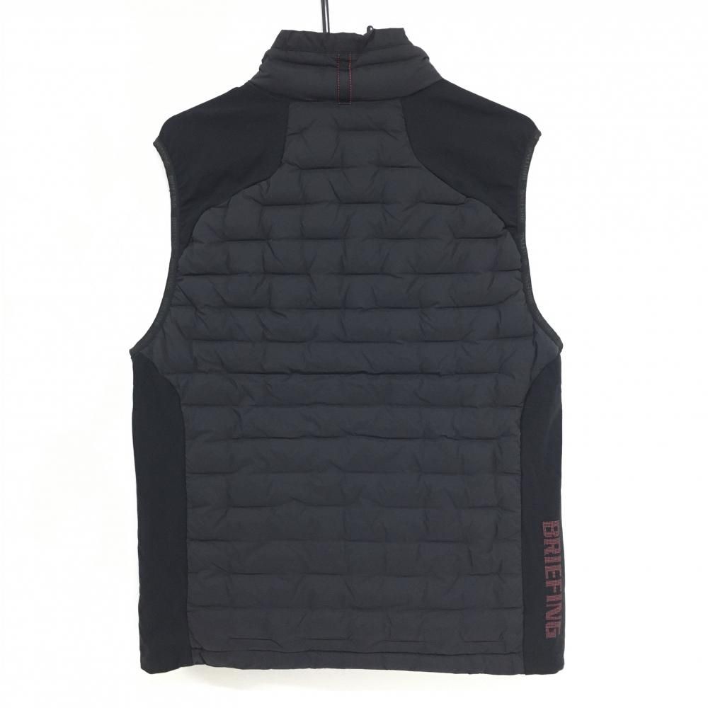 超美品】ブリーフィング 切替ダウンベスト 黒 シリコンロゴ メンズ L