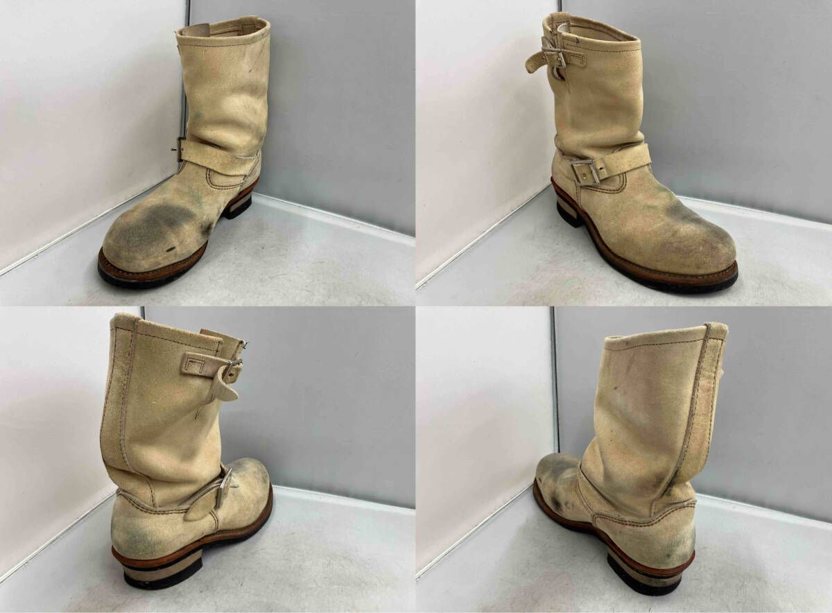  RED WING レッドウィング エンジニアブーツ 2413 05 8268 スウェード タン ラフアウト クリーム サンドベージュ 26 5 cm ホーソーン エンジニアブーツ ブーツ 革靴
