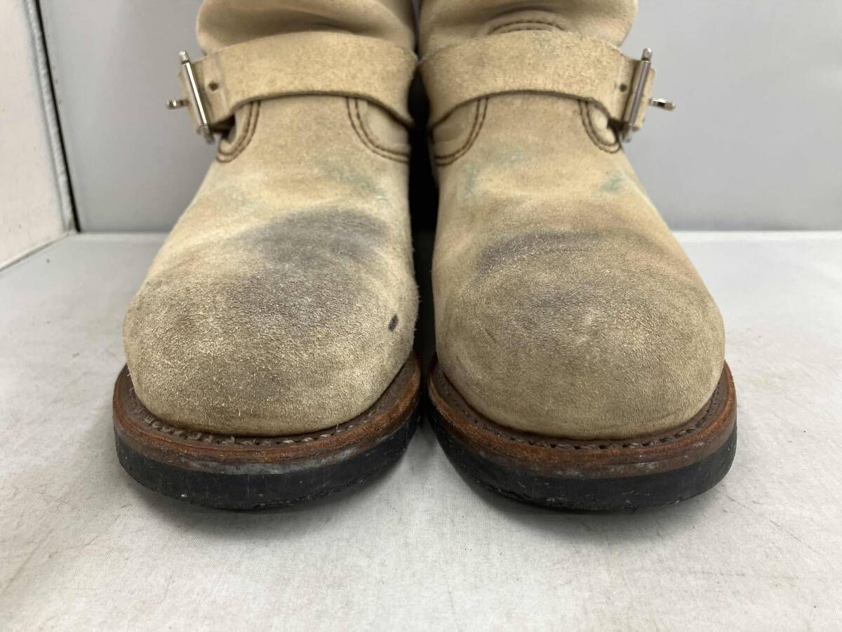 RED WING レッドウィング エンジニアブーツ 2413 05 8268 スウェード タン ラフアウト クリーム サンドベージュ 26 5 cm ホーソーン