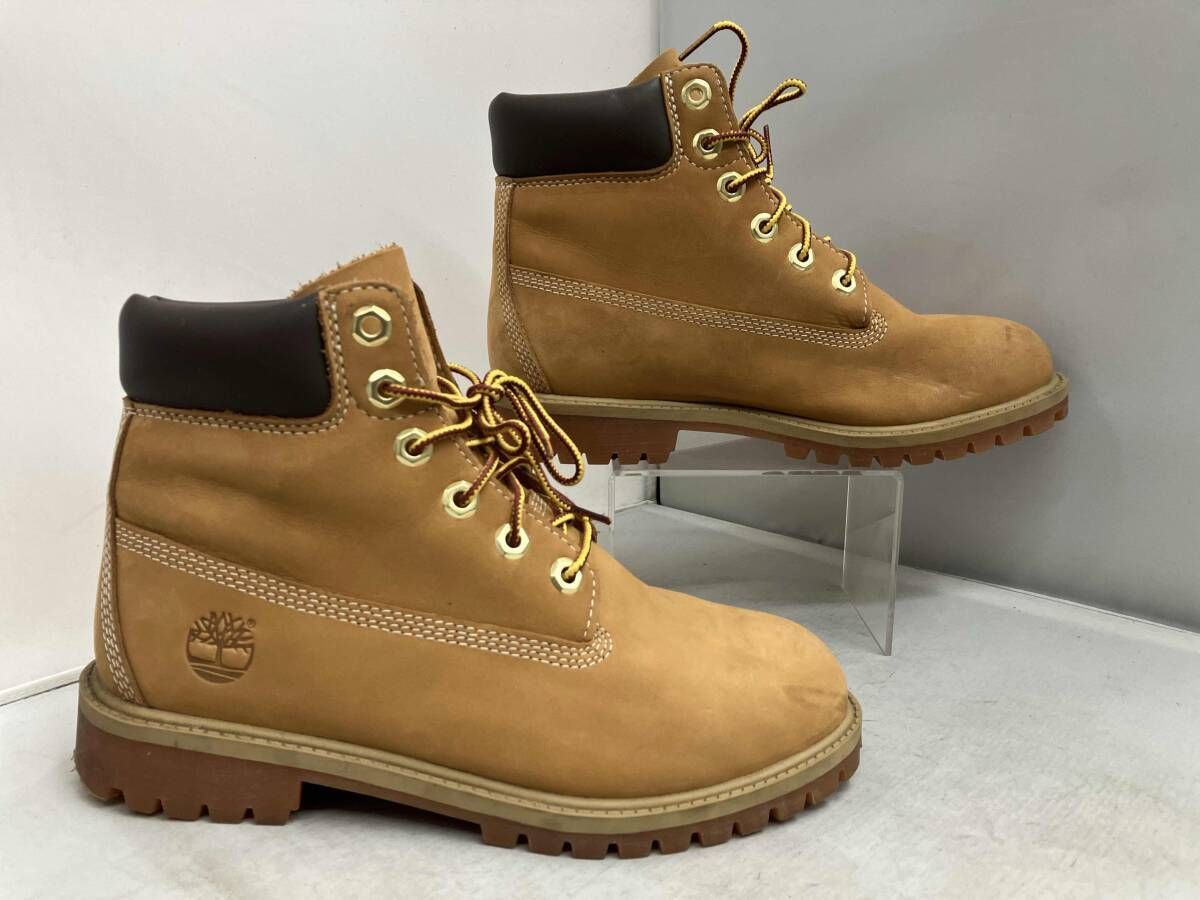  Timberland ティンバーランド 12909 ショートブーツ ブーツ サイズ24.0㎝ オーカー 爪先部分擦れ跡あり ブーティ ブーツ