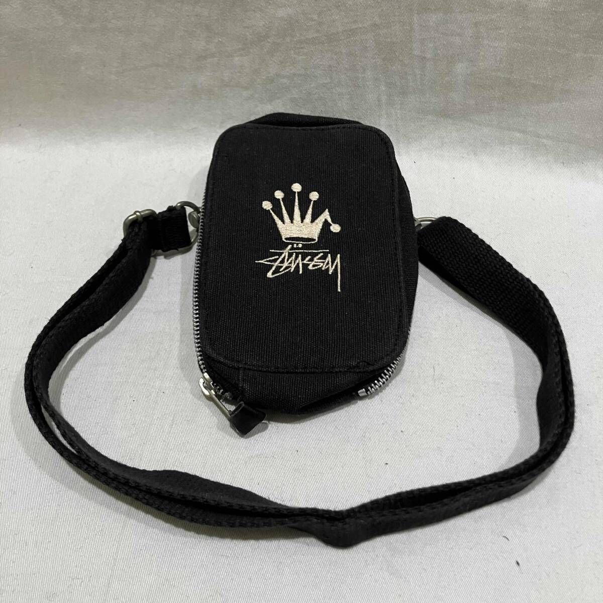 90 s STUSSY ゲームボーイケース 折れクラウン ブラック ステューシー