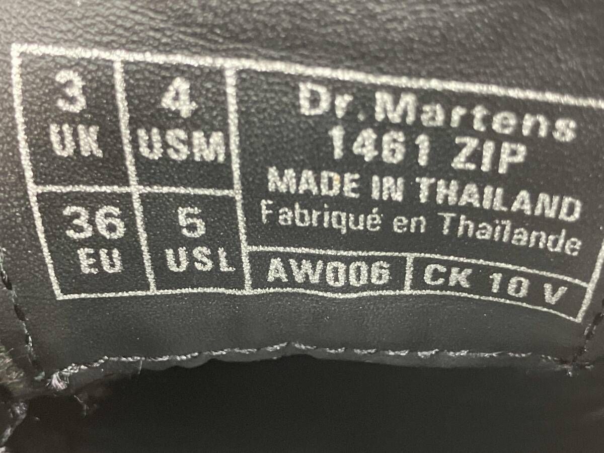 Dr.Martens ドクターマーチン CORE 1461 ZIP 3ホール ドレスシューズ UK 3 ブラック 通年
