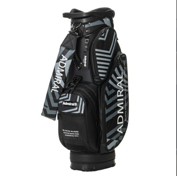 アドミラル 総エナメル キャディバッグ 黒 新品 admiral 9型