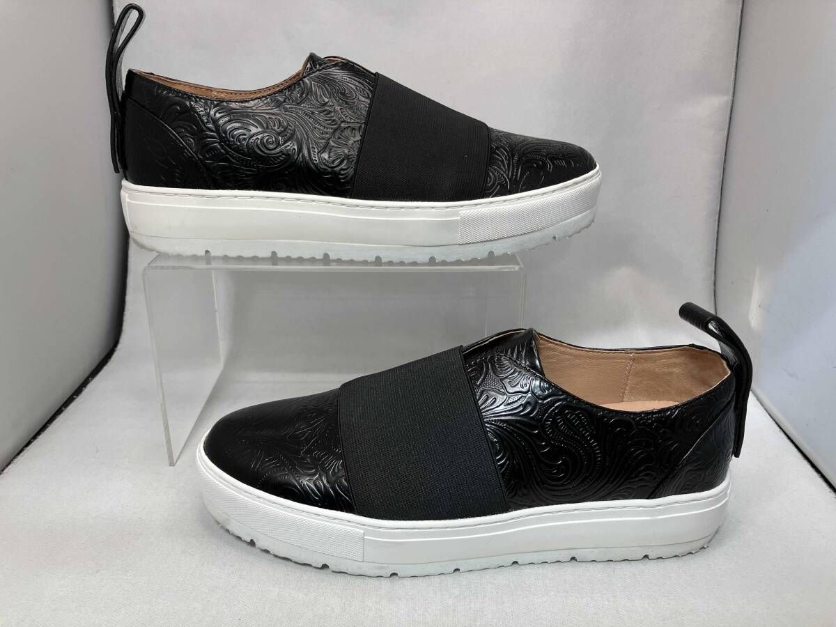 JIL SANDER NAVY ブラック 約26 cm スリッポン レザー