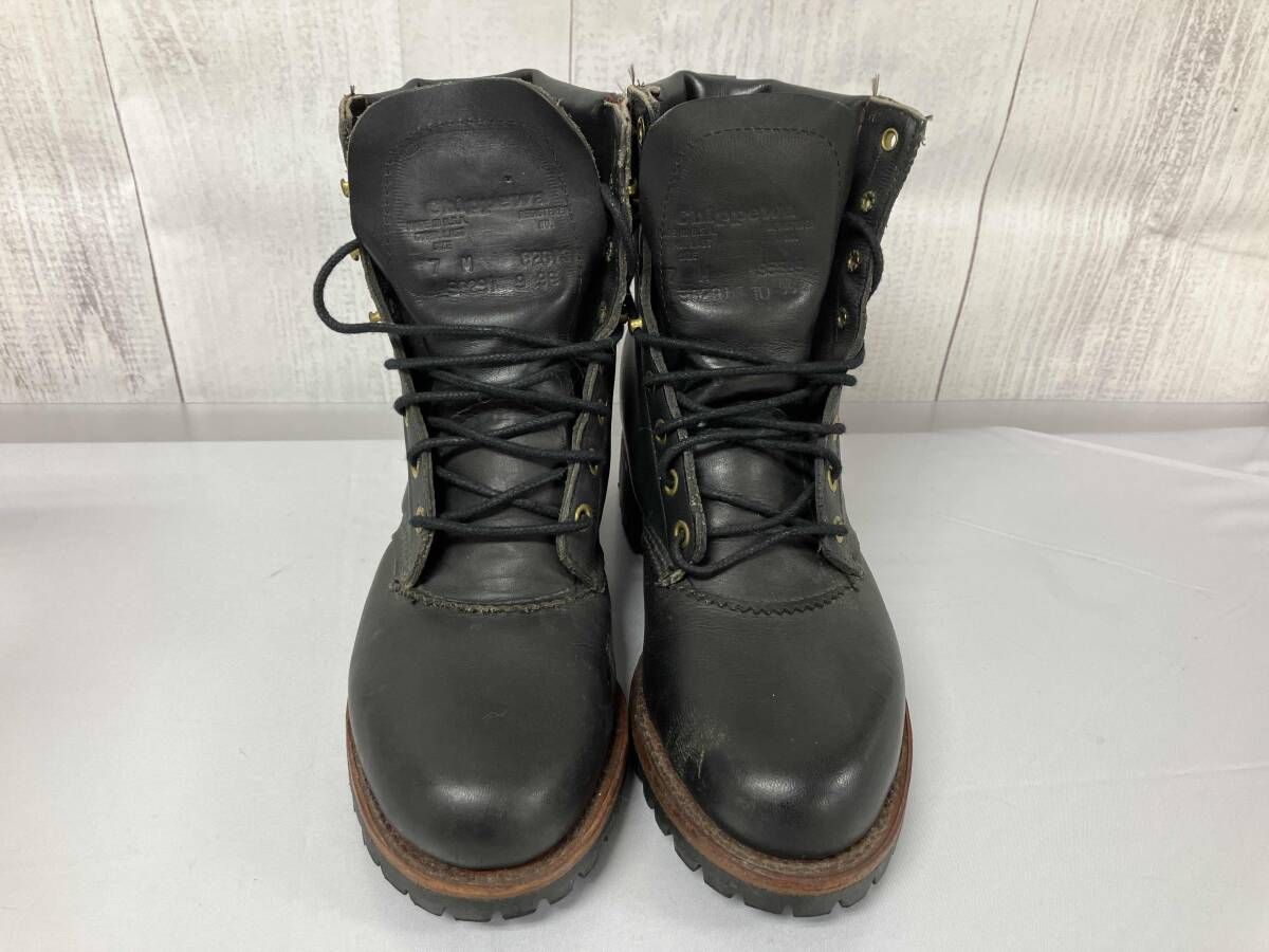 CHIPPWA チペワ 90291 レースアップ ブーツ 黒タグ ブラック サイズ 7