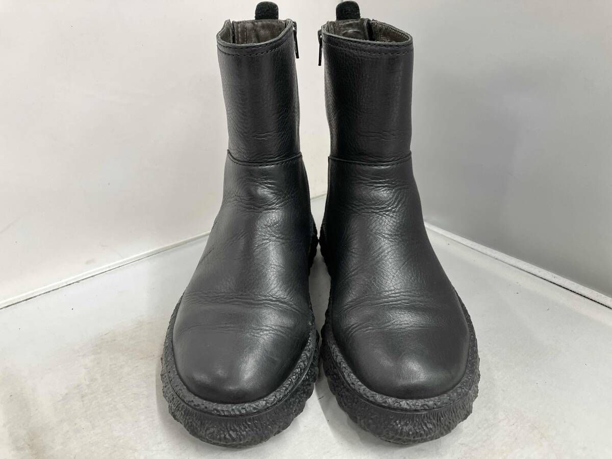 CAMPER キャンパー K 400462-001 ショートブーツ レザー サイズ24.5㎝ ブラック 履き皺あり 箱つき