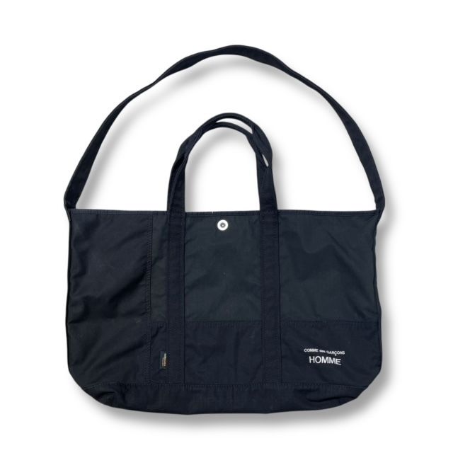 COMME des GARCONS HOMME トートバッグ コットンナイロンリップ パッチワーク2 way bag コムデギャルソンオム
