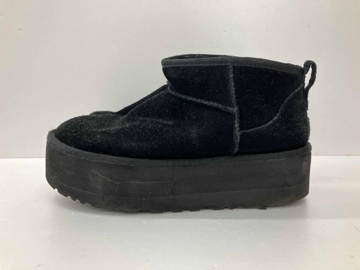 UGG アグー Ciassic Ultra Mini Platform クラシック ウルトラ ミニ プラットフォーム 1135092 ショートブーツ 26 ブラック 冬