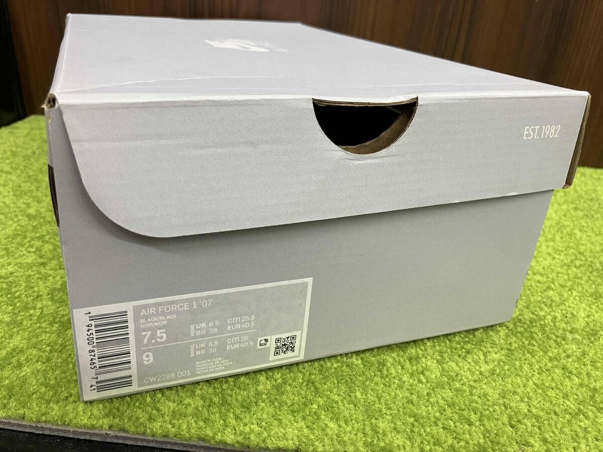 NIKE ナイキ エアフォース1 .07 ウィメンズ ブラック×ブラック サイズ