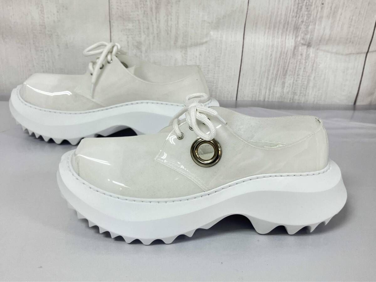  COMME des GARCONS PHILEO コムデギャルソン ヒィレオ ダービーシューズ ホワイト サイズ 40 その他 靴