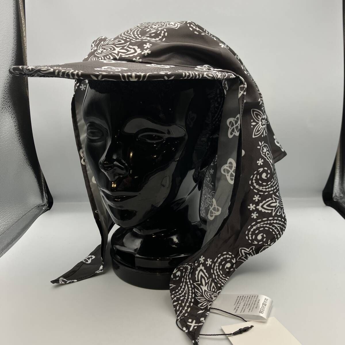 25 SS SATIN CAP キャップ PD AC 02 ペイズリー柄 ブラック パラノイド