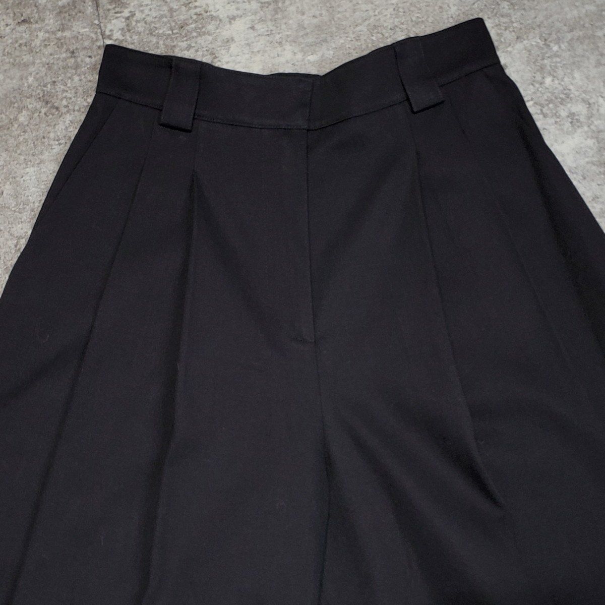 WANG 24 AW コットンギャバジン2タックハイウエストロングレグトラウザーズ アレキサンダーワン ユニセックス