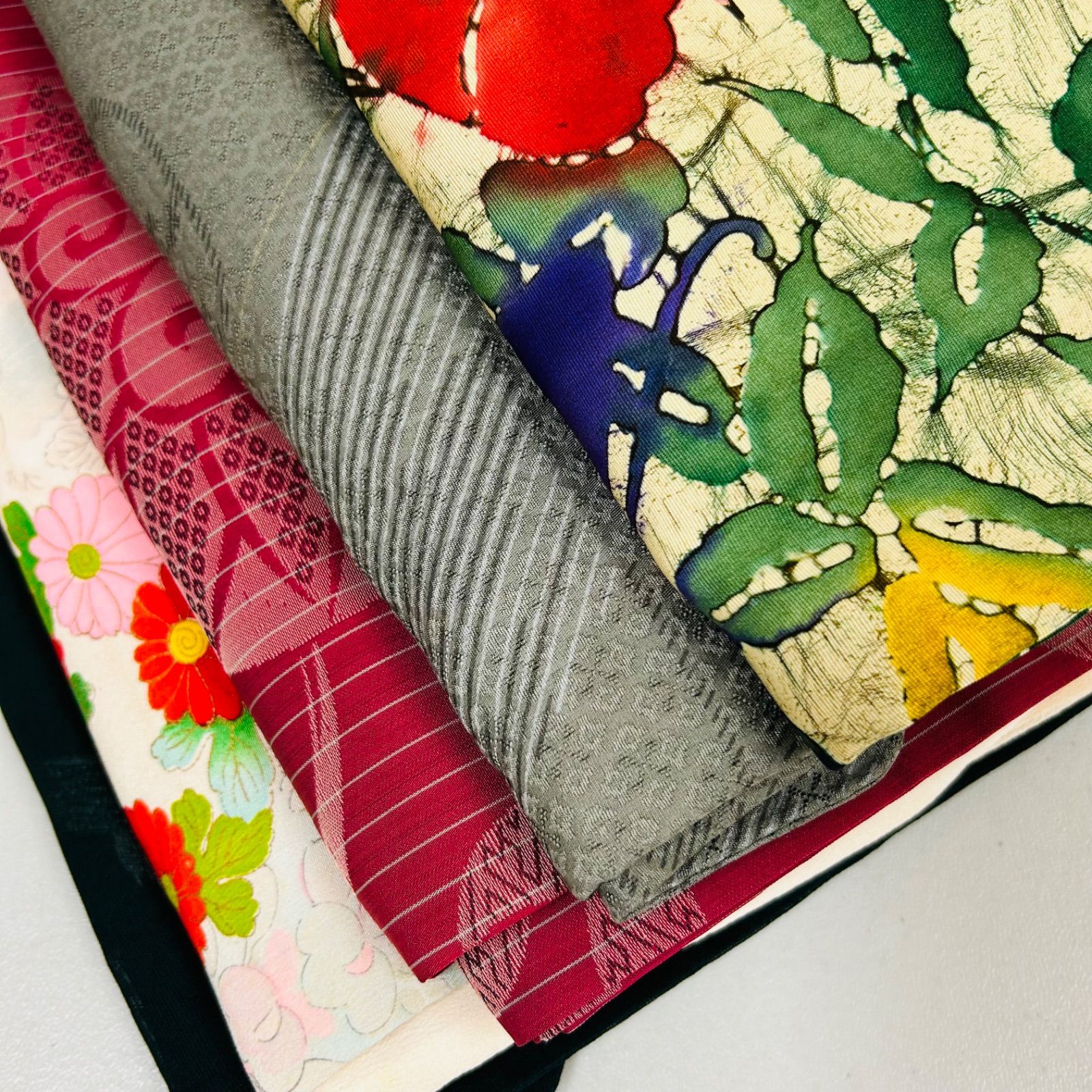 アンティーク 着物 正絹 5着 着物まとめ売り リメイク材料 m-572