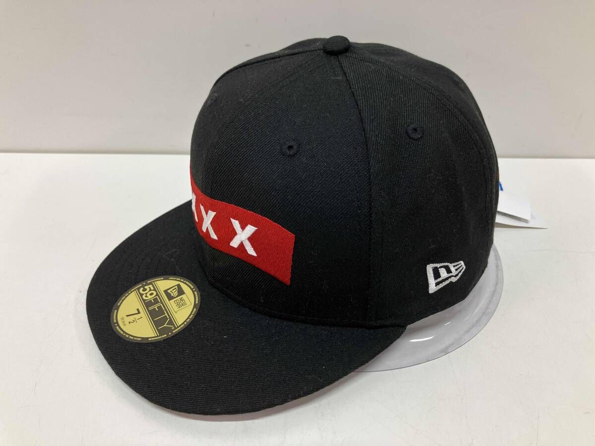 ERA ニューエラ キャップ バカ殿 志村けん ××× タグ付き ブラック GOD SHIMURA××× 7 1|2 59.6 cm