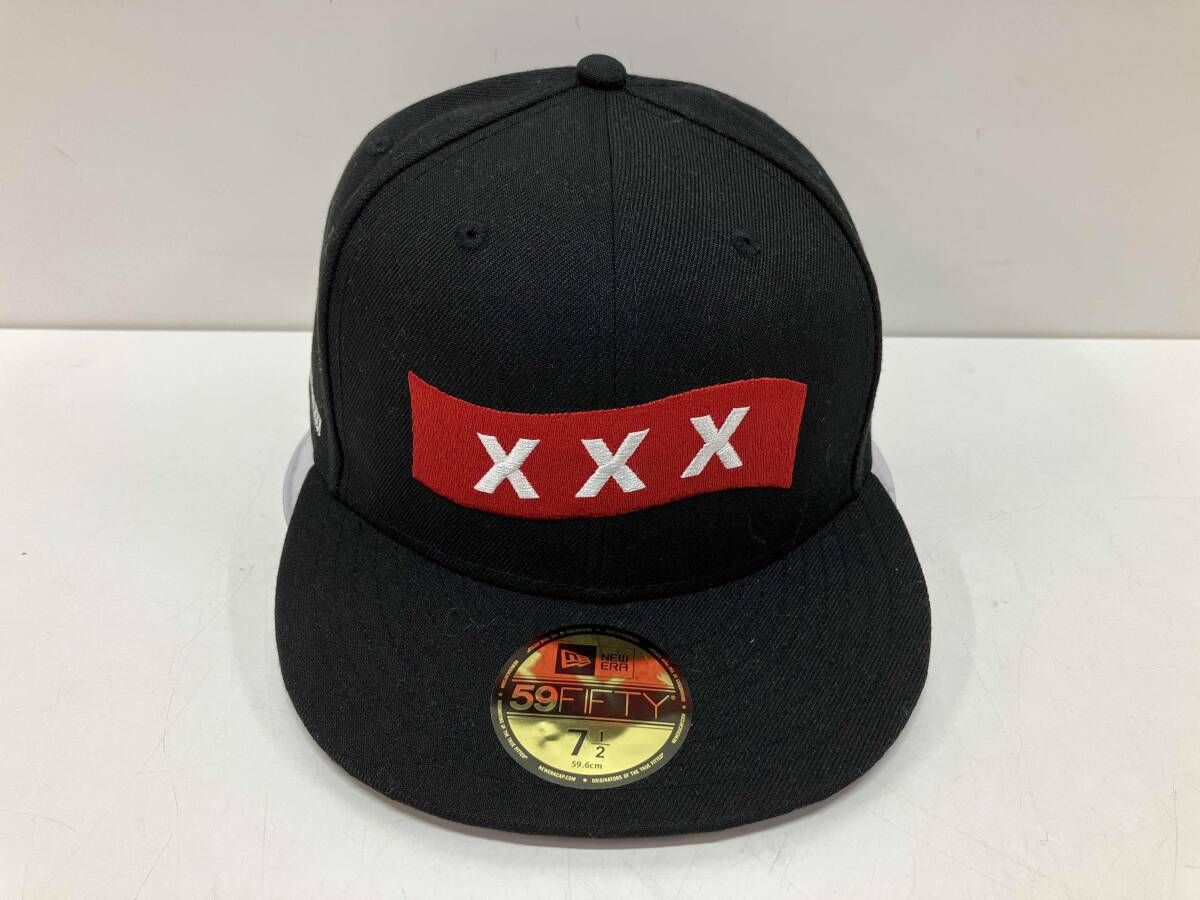 ERA ニューエラ キャップ バカ殿 志村けん ××× ブラック GOD SHIMURA××× 7 1 2 59.6 cm