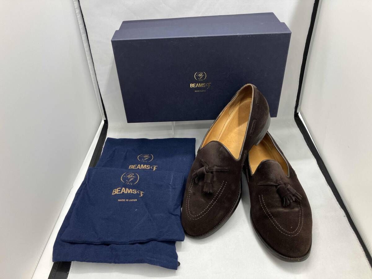 beams F ビームズ ローファー タッセル ブラウン スウェード サイズ 27.5 cm
