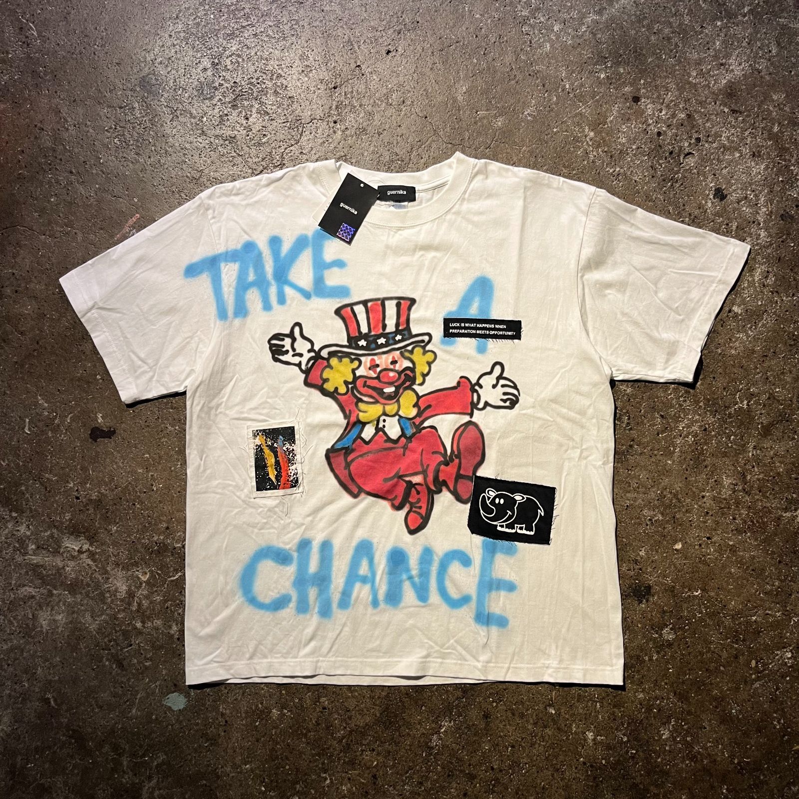 guernika × JUGGLER JUGGLER PAINT T-SHIRT WHITE XXL ゲルニカ