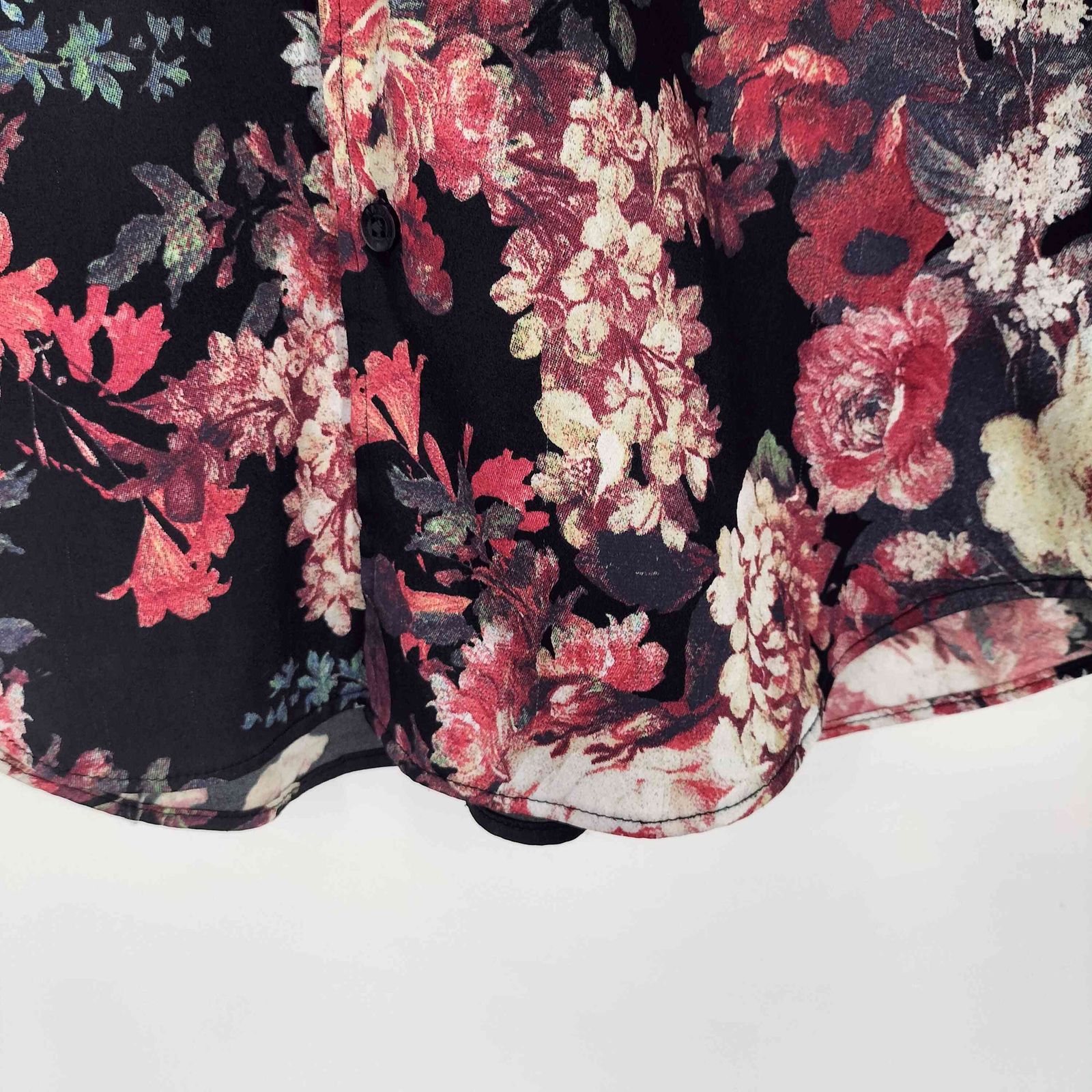 トルネードマート TORNADO MART フラワープリント オープンカラー