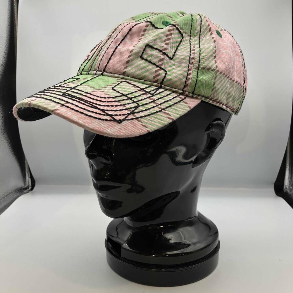 b.Eautiful Vapor 6 PaneI Hat Sakura Tartan サクラ タータンチェック ビューティフル