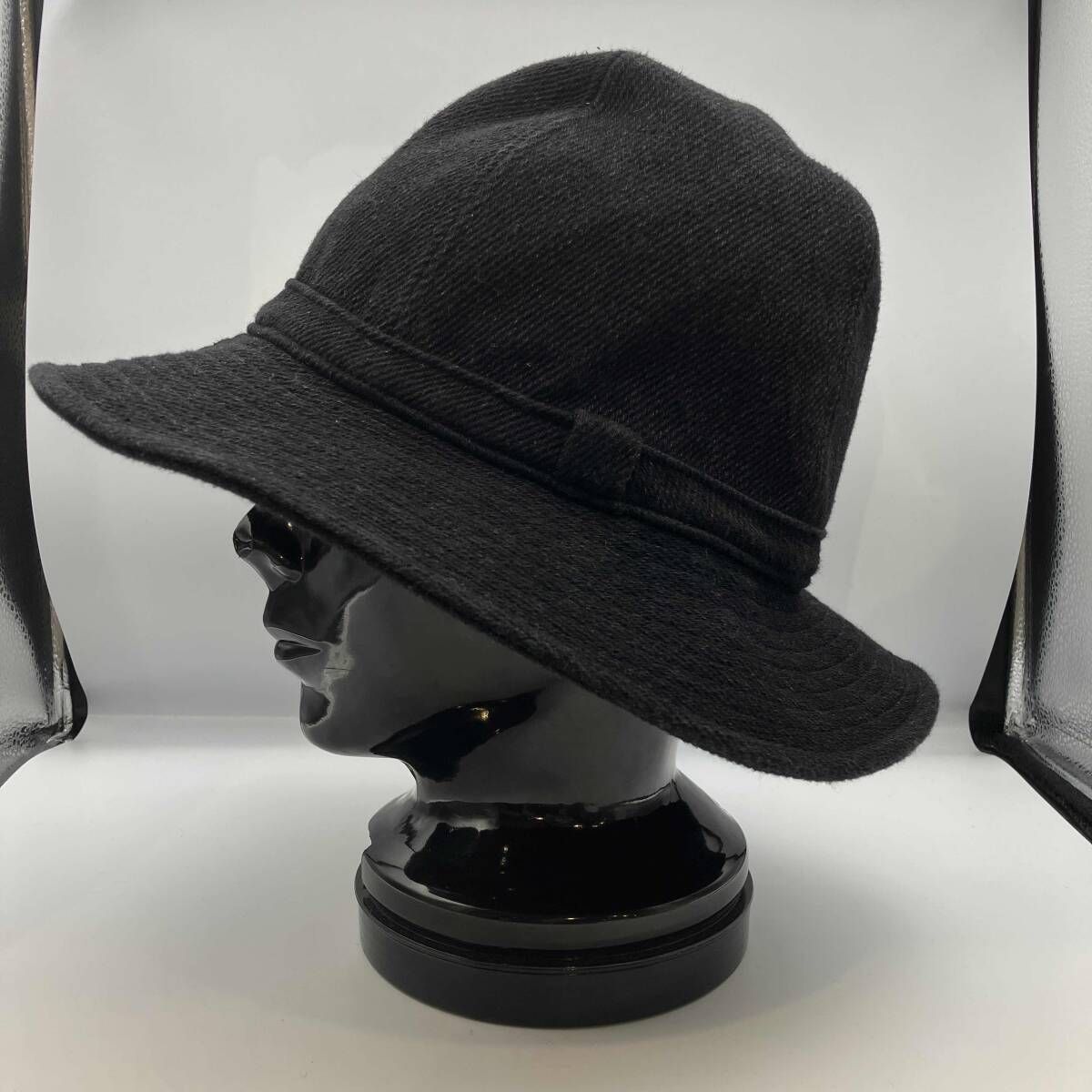 YOHJI POUR HOMME フェドラハット HN-H 09-971 ブラック サイズ5 ヨウジヤマモトプールオム