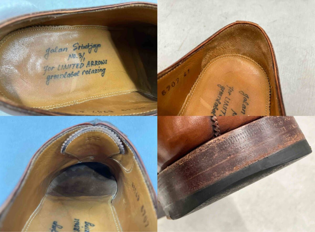  Jalan Sriwijaya ジャランスリウァヤ 98549 ドレスシューズ ユナイテッドアローズ 別注 サイズ41 サイズ25 5㎝ ブラウン ドレス ビジネスシューズ ブーツ 革靴