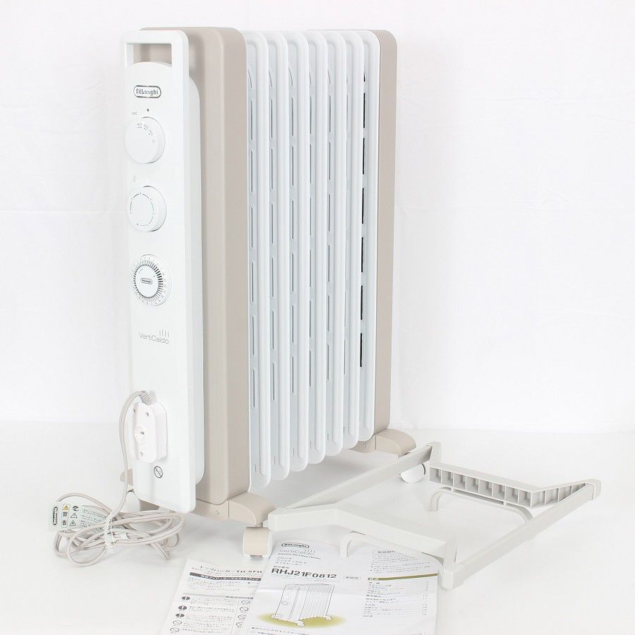 美品】デロンギ ヴェルティカルド RHJ21F0812-WH オイルヒーター